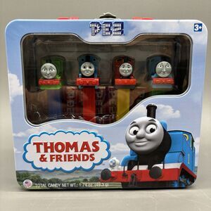 Thomas & Friends PEZ Collectible Dispensers Tin Lunch Box 2010 With Candy